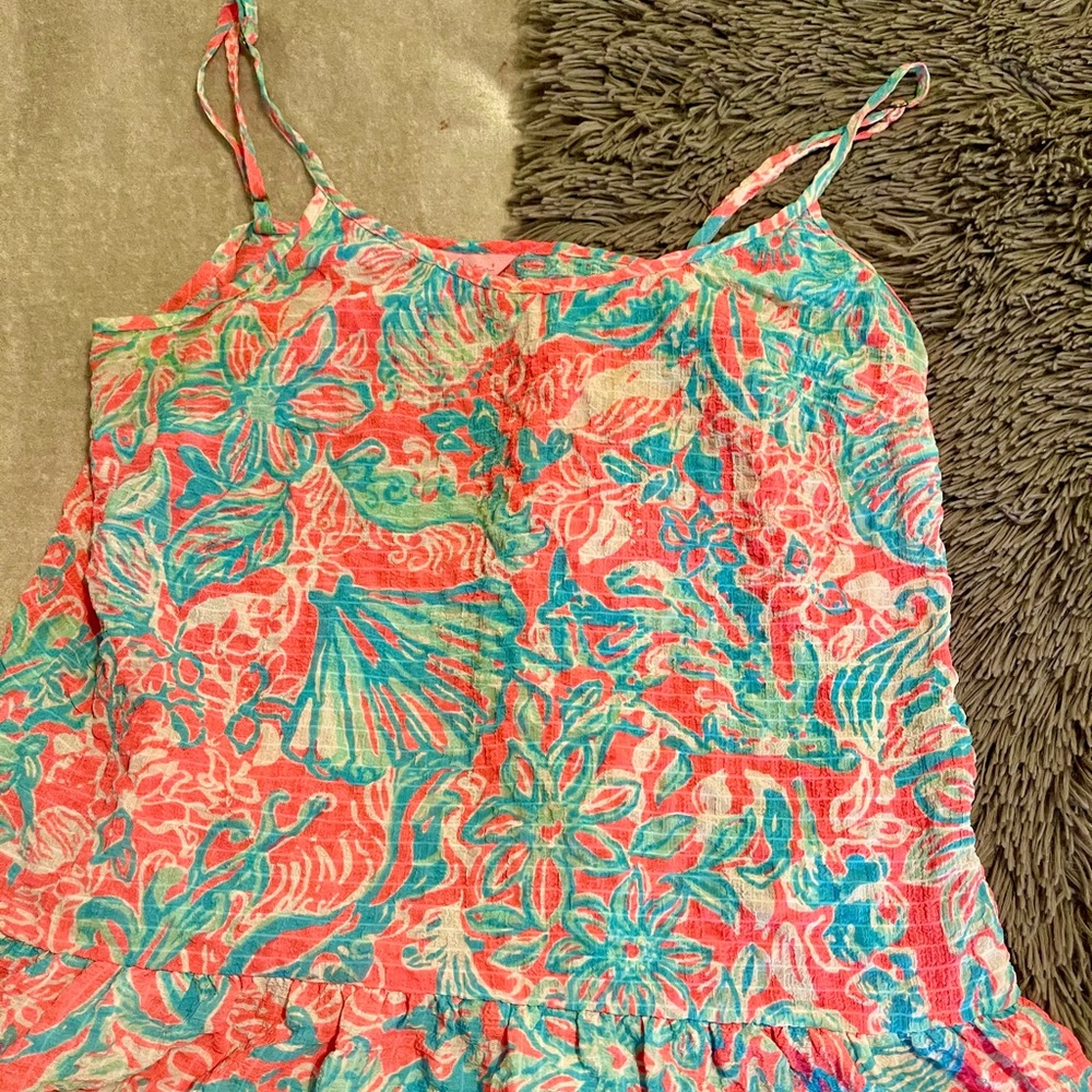 Lilly Pulitzer Ruffle Bottom Tank